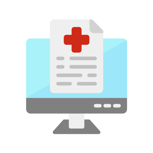 informe médico icono gratis