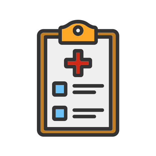 informe médico icono gratis