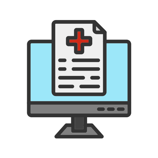 informe médico icono gratis