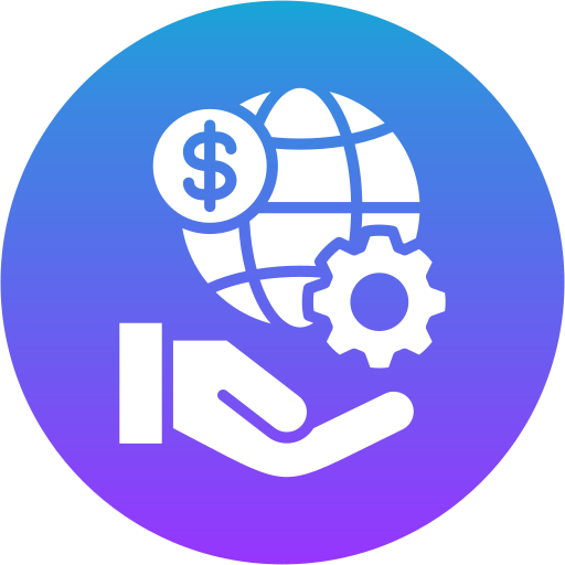 servicio global icono gratis