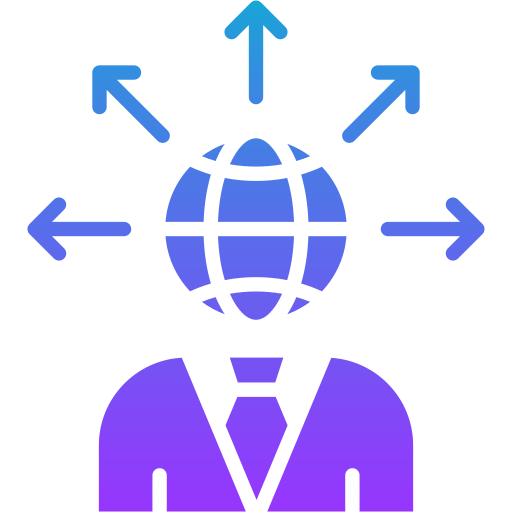 dirección empresarial icono gratis