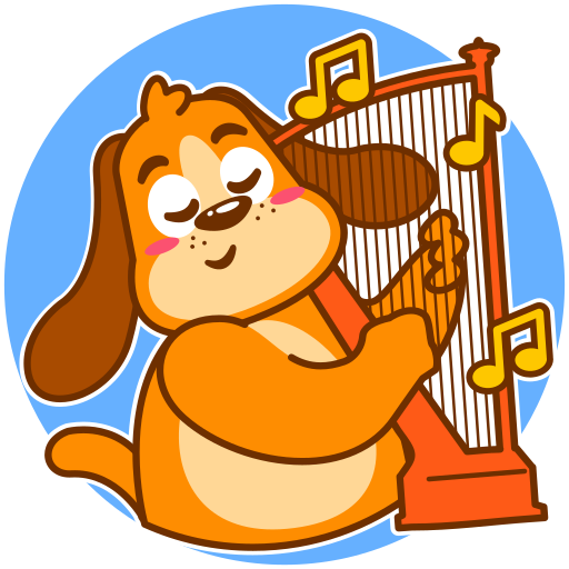 Harp free sticker Harp free sticker