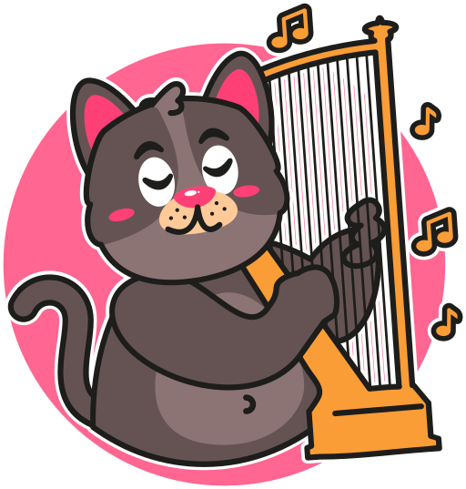 Harp free sticker Harp free sticker