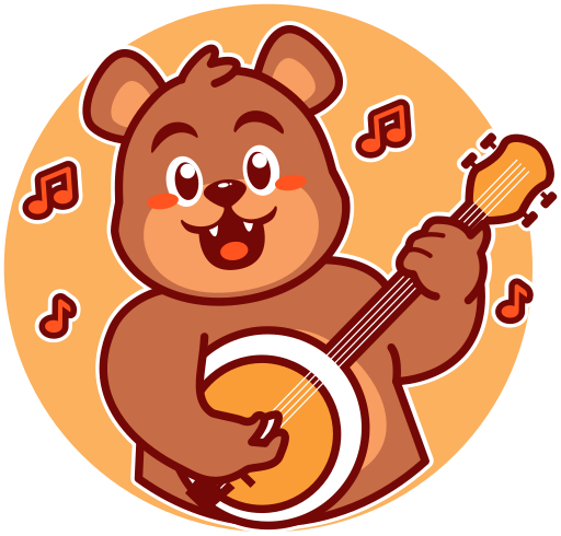 banjo gratis sticker