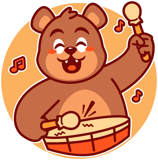 Drums free sticker