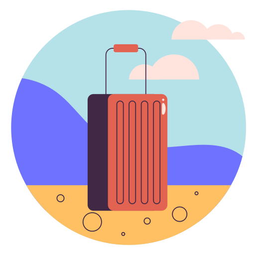 Suitcase free sticker