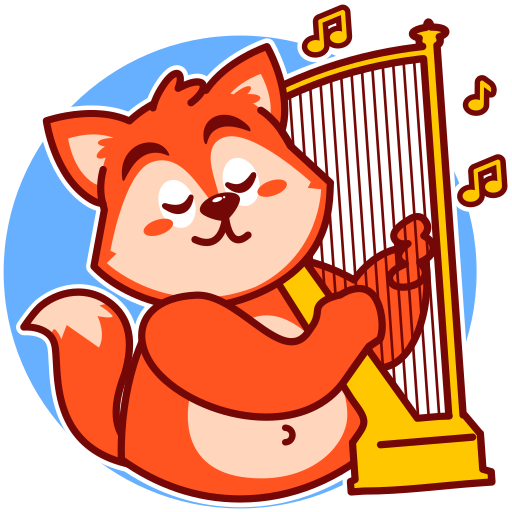 Harp free sticker Harp free sticker