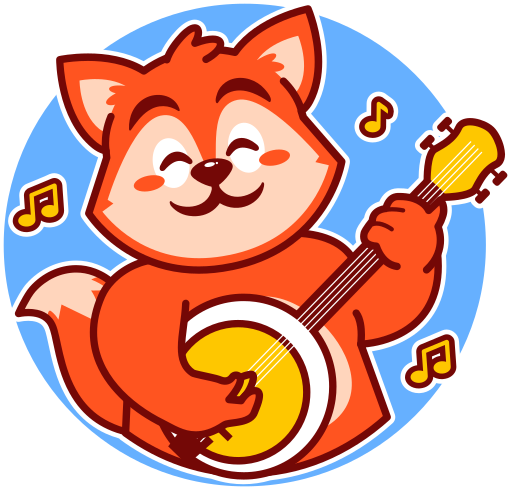 banjo gratis sticker