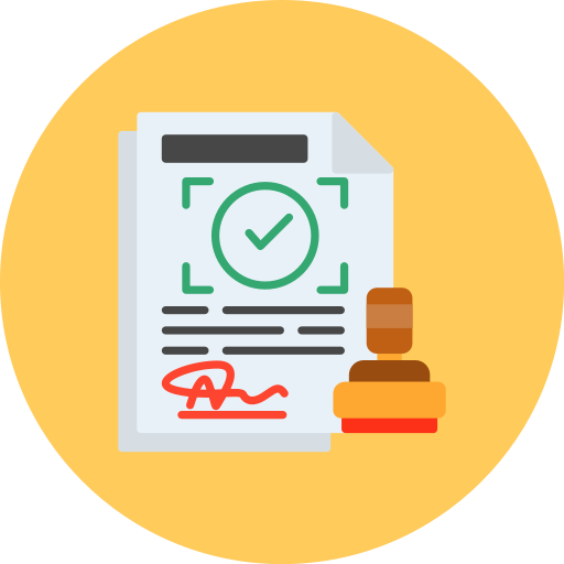 aprobación icono gratis