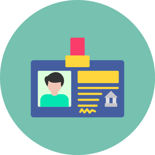 tarjeta de identificación icono gratis