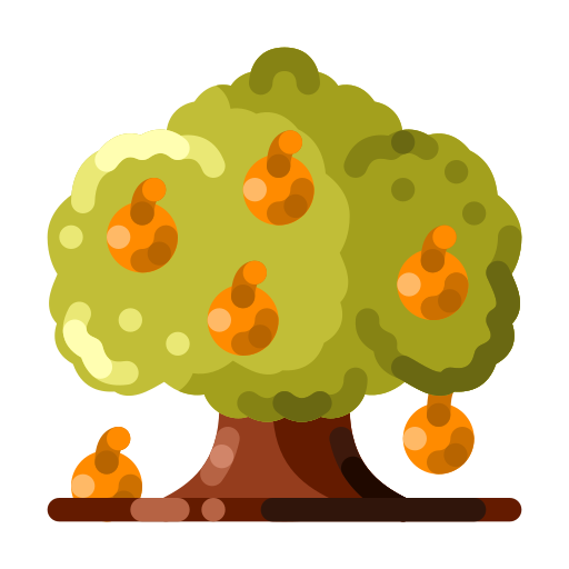 Árbol de frutas icono gratis