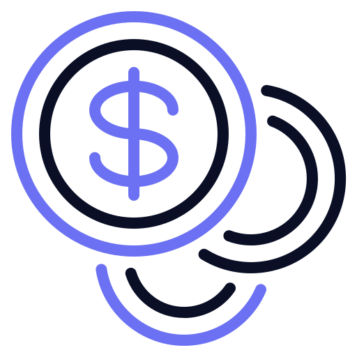 Coin stacks free icon