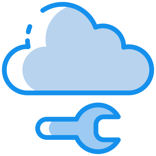 servicio de almacenamiento en la nube icono gratis