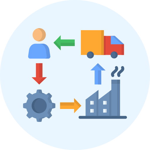 Supply chain Generic color fill icon