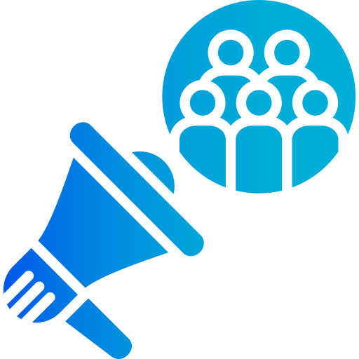 Öffentlichkeitsarbeit kostenlos Icon