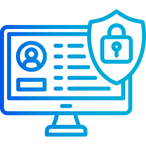 protección de datos icono gratis