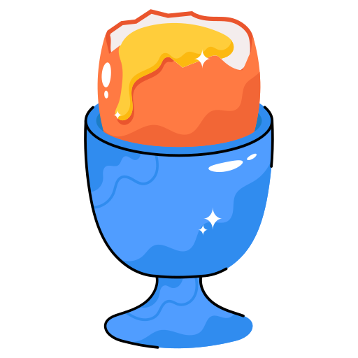 Boiled egg free sticker