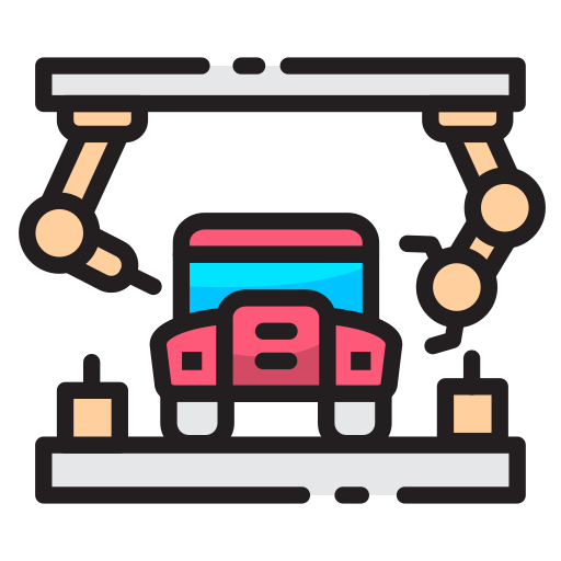 fabricación de automóviles icono gratis