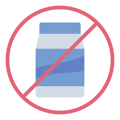libre de lácteos icono gratis