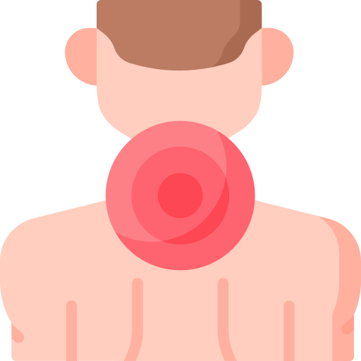 dolor de cuello icono gratis