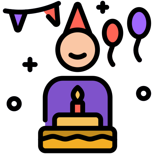 feliz cumpleaños icono gratis