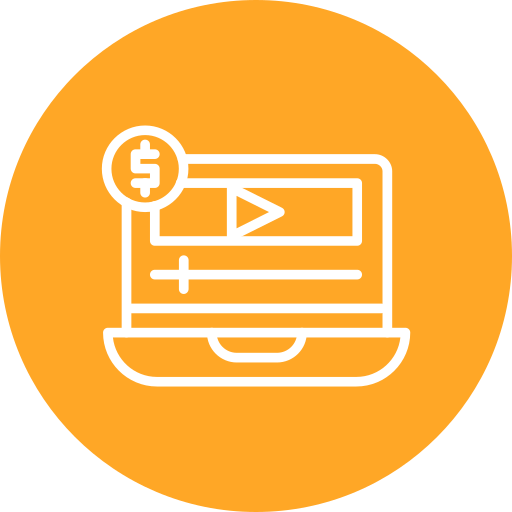 유료 미디어 무료 아이콘