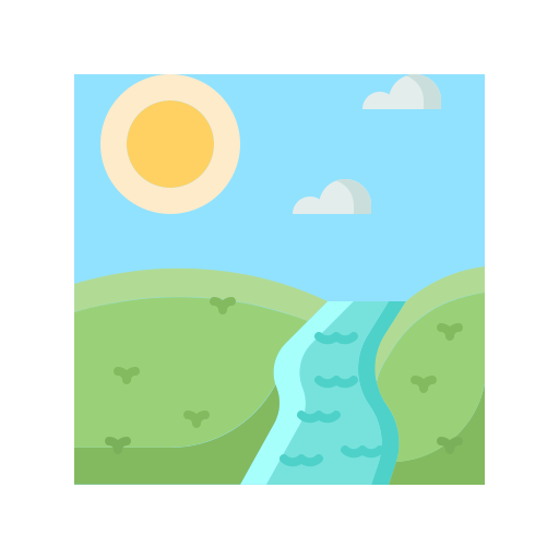 río icono gratis