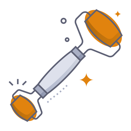 rodillo de piel icono gratis