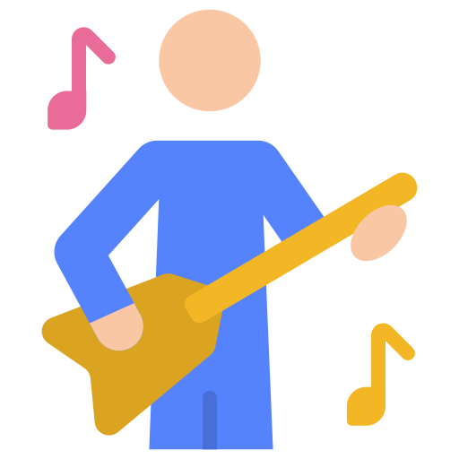 guitarrista icono gratis