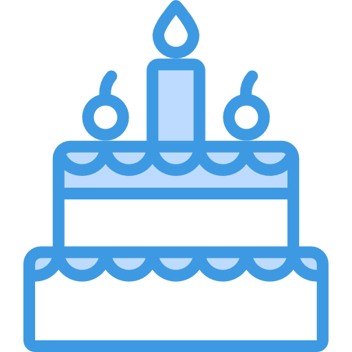 pastel de cumpleaños icono gratis