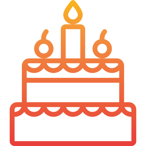 pastel de cumpleaños icono gratis