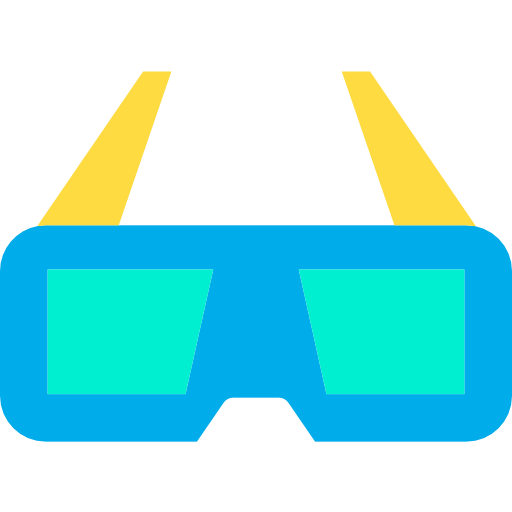 gafas 3d icono gratis