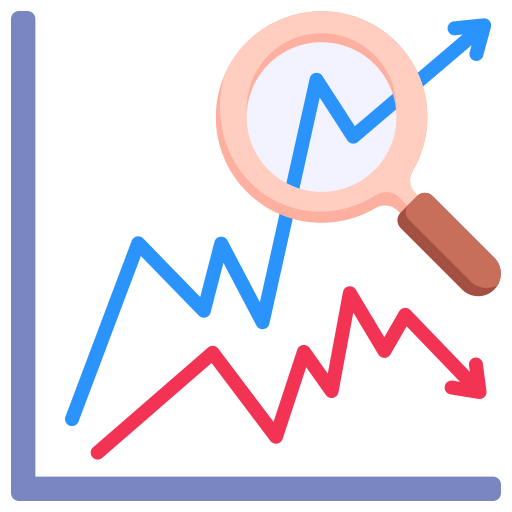 investigación de mercado icono gratis