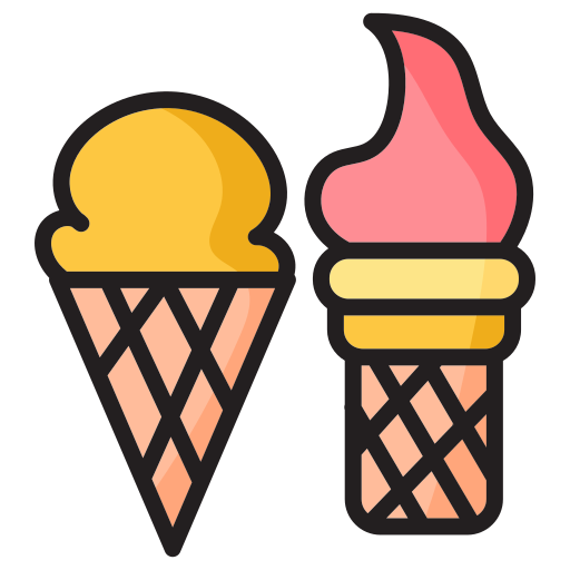 cucurucho de helado icono gratis