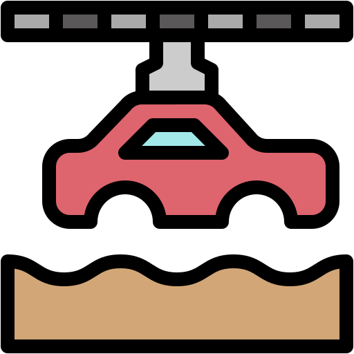 elevador de coches icono gratis