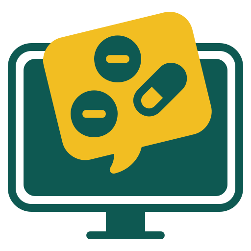 farmacia en línea icono gratis