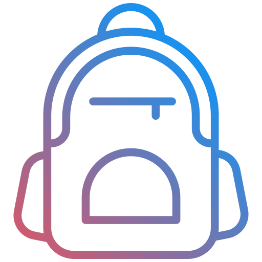 bolsa para la escuela icono gratis