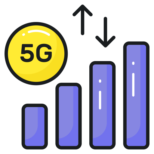 datos 5g icono gratis