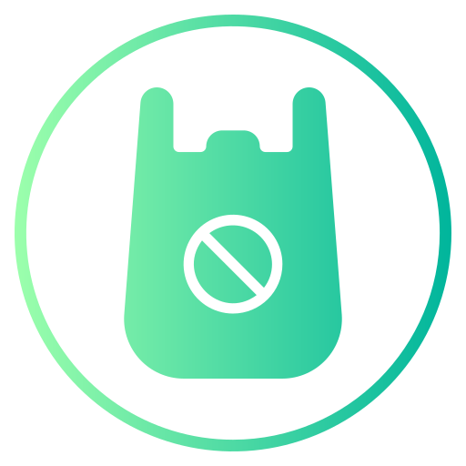 No plastic free icon