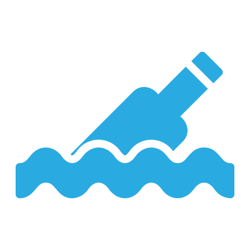 Water pollution free icon