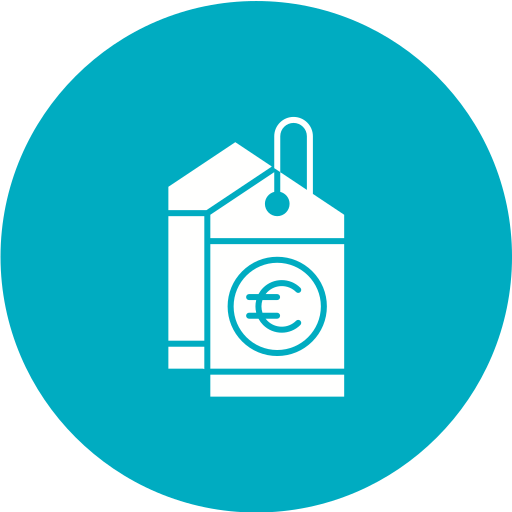 Euro tag free icon Euro tag free icon