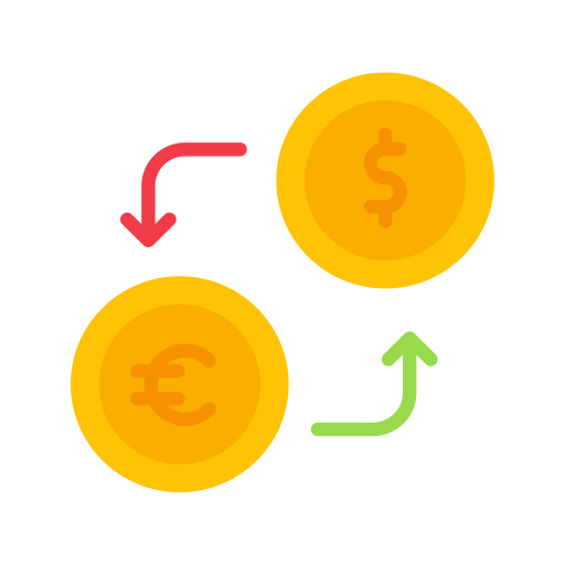 Dollar to euro - Free business and finance icons