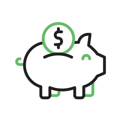 tirelire Icône gratuit