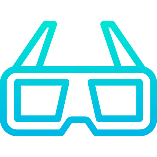 3d glasses Kiranshastry Gradient icon