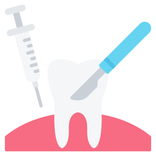 cirugía dental icono gratis