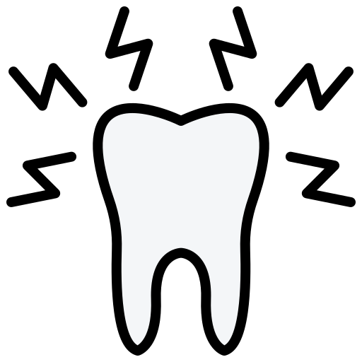 Tooth pain free icon Tooth pain free icon