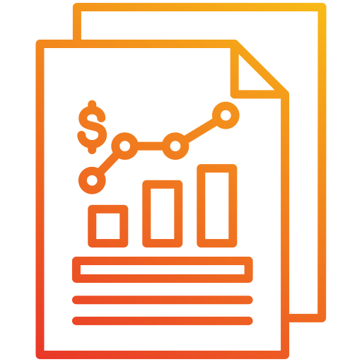 informe financiero icono gratis