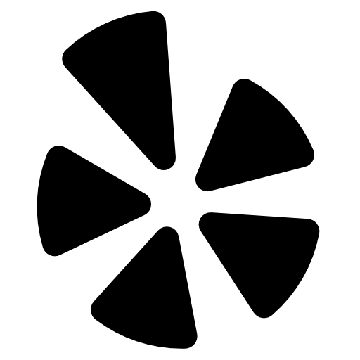 yelp logo black background