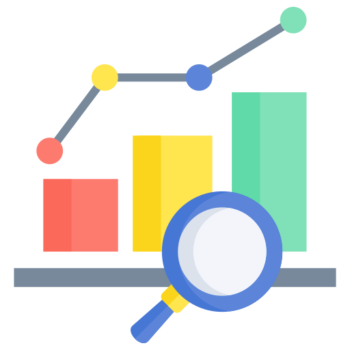 investigación de mercado icono gratis