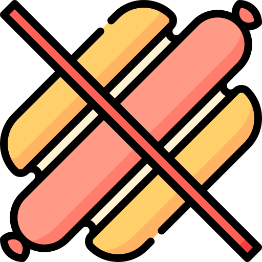 No junk food free icon No junk food free icon